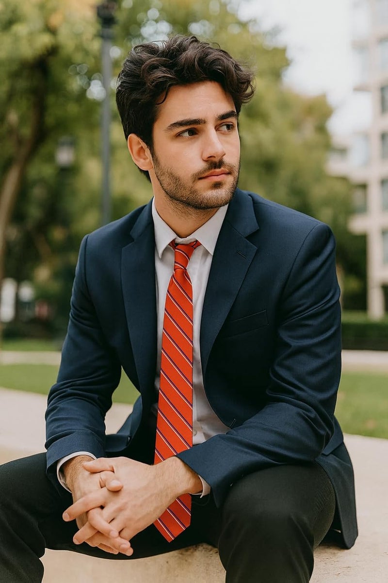 Trilece Ties for Men - Men's Solid Color Ties - Formal Neckties for Men - Neck Tie for Man - Image 2